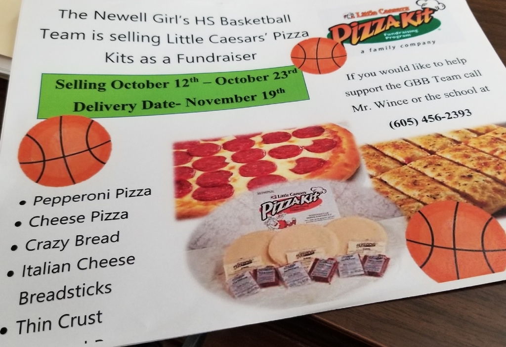 NEWELL GBB PIZZA SALES BEGIN TOMORROW